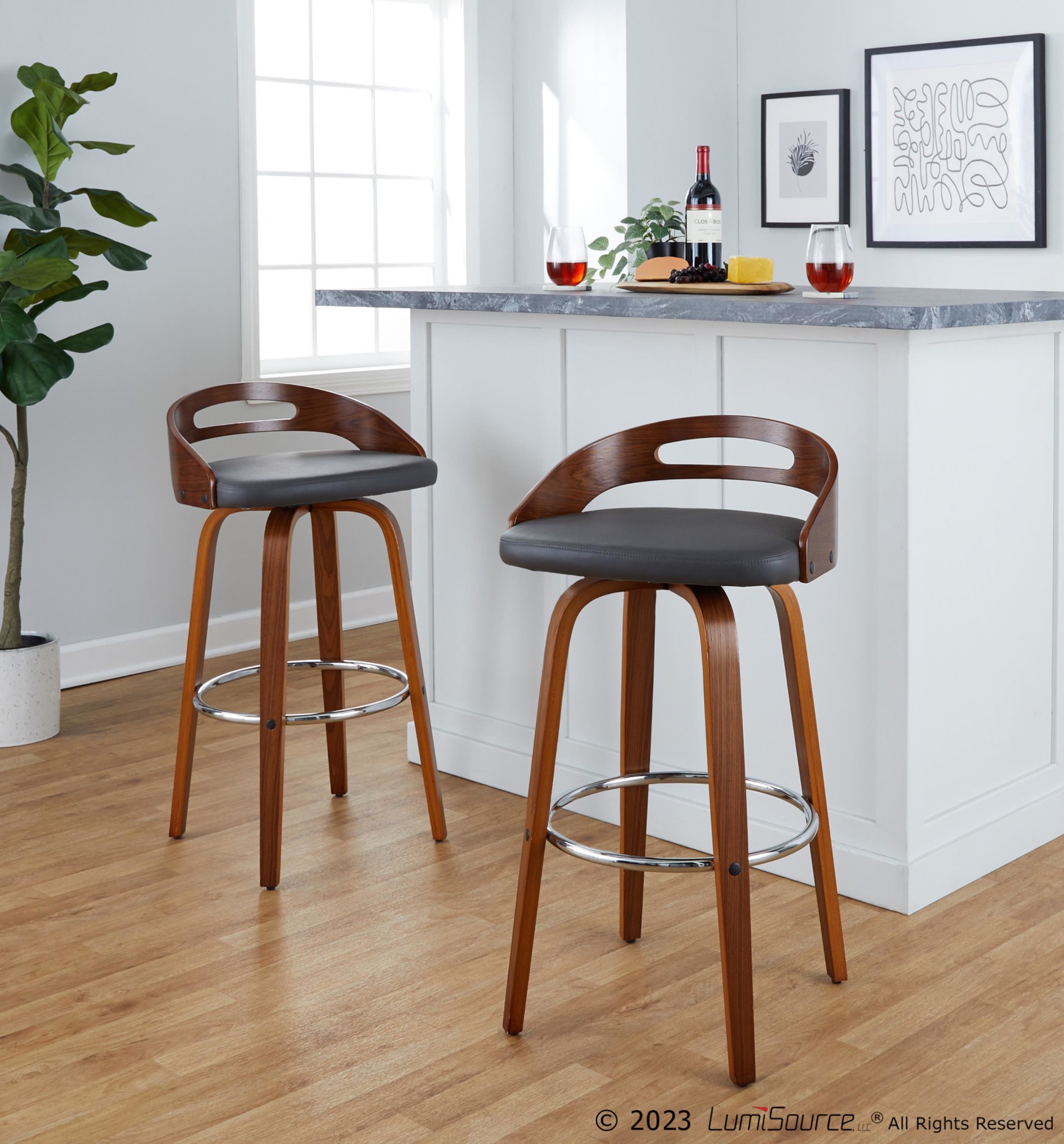 Cassis 30" Fixed-height Barstool - Set Of 2